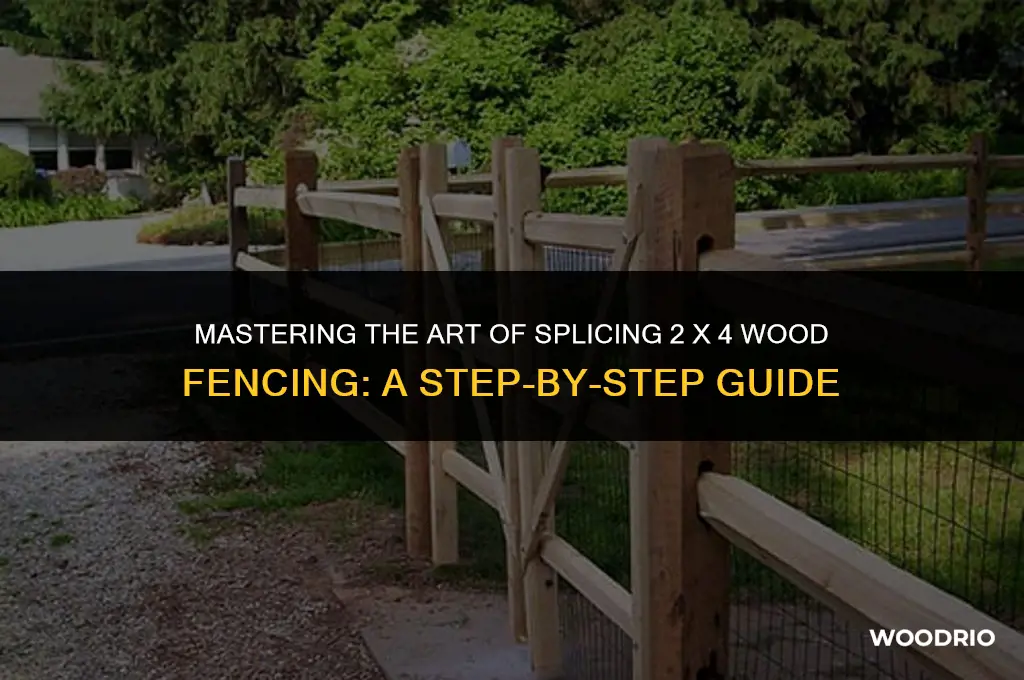 how to splice a 2 x 4 wood fencing