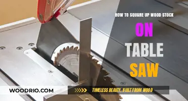 Mastering Precision: Squaring Wood Stock on Your Table Saw