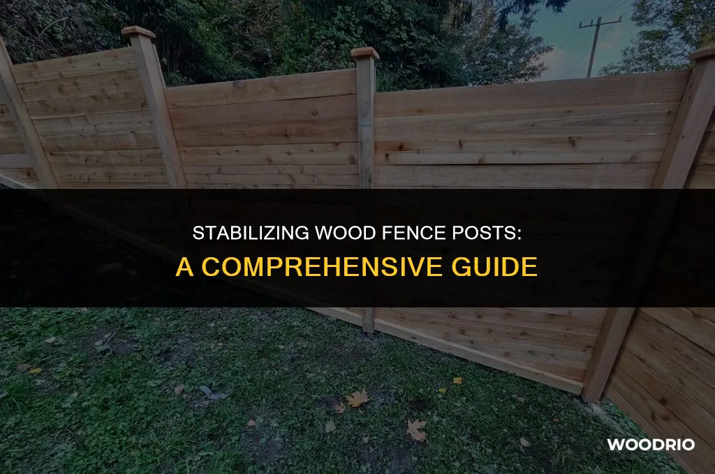 how to stabilize wood fence post