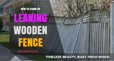 Revitalize Your Yard: A Guide to Straightening a Leaning Wooden Fence