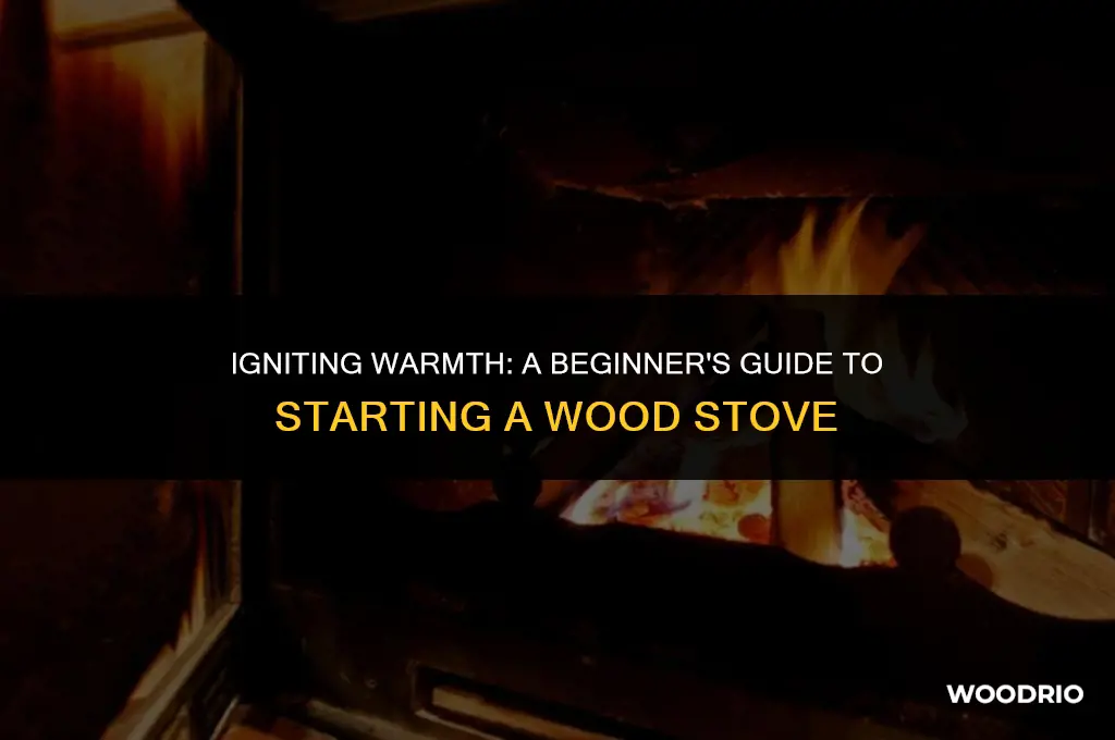 how to start a wood stove