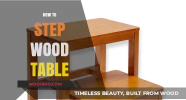 Mastering the Art of Stepping a Wood Table: A DIY Guide