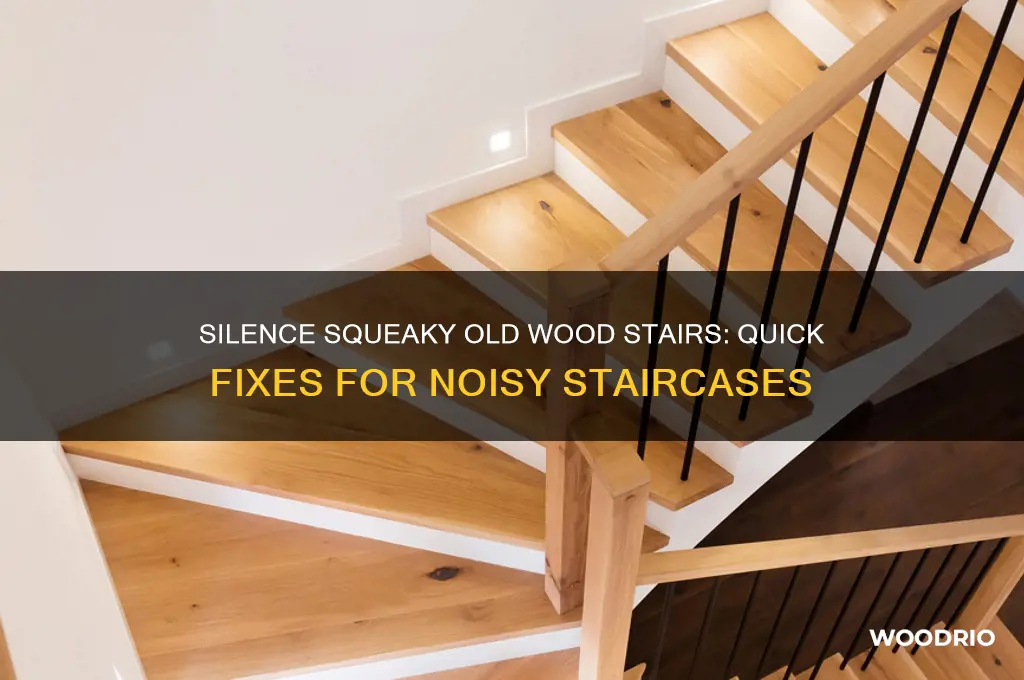 how to stop an old wood stairecase noise