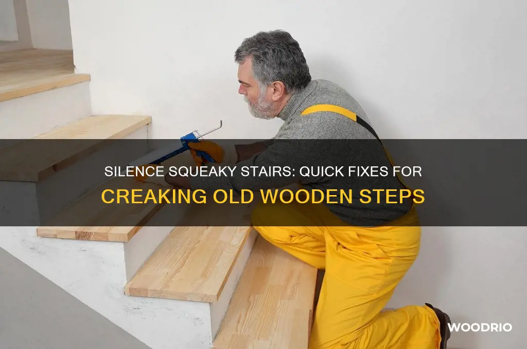 how to stop old wooden stairs from creaking