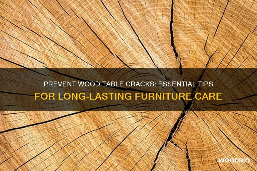 how to stop wood table from cracking