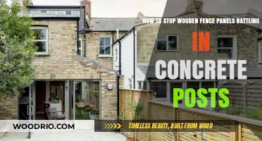 Silencing the Rattle: Securing Wooden Fence Panels in Concrete Posts
