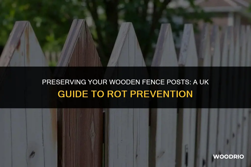 how to stop wooden fence posts rotting uk