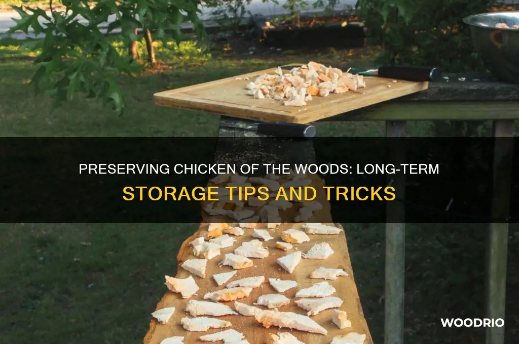 how to store chicken of the woods long term