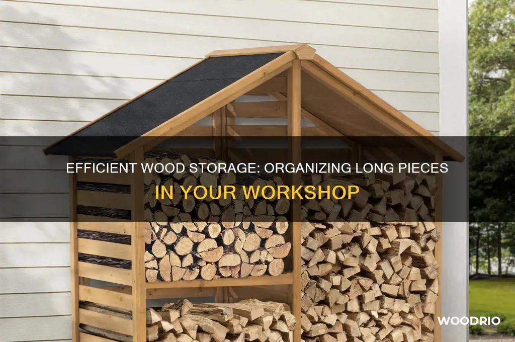 how to store long pieces of wood organized