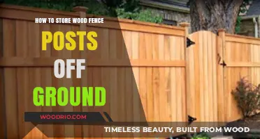 Elevate Your Fence Game: Storing Wood Posts Off the Ground