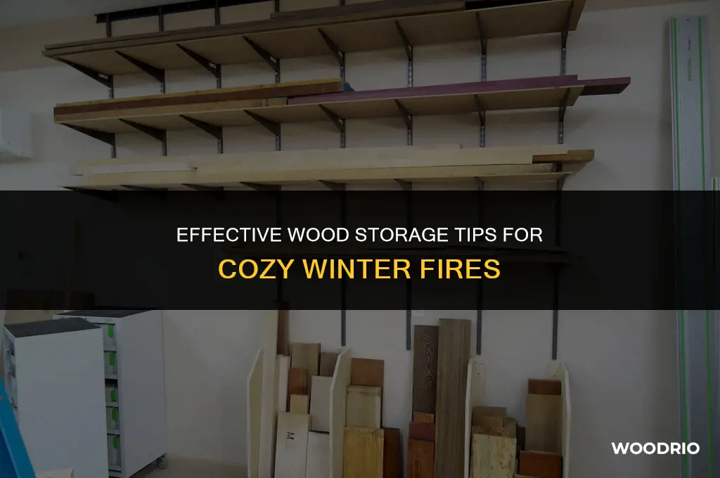 how to store wood for burning
