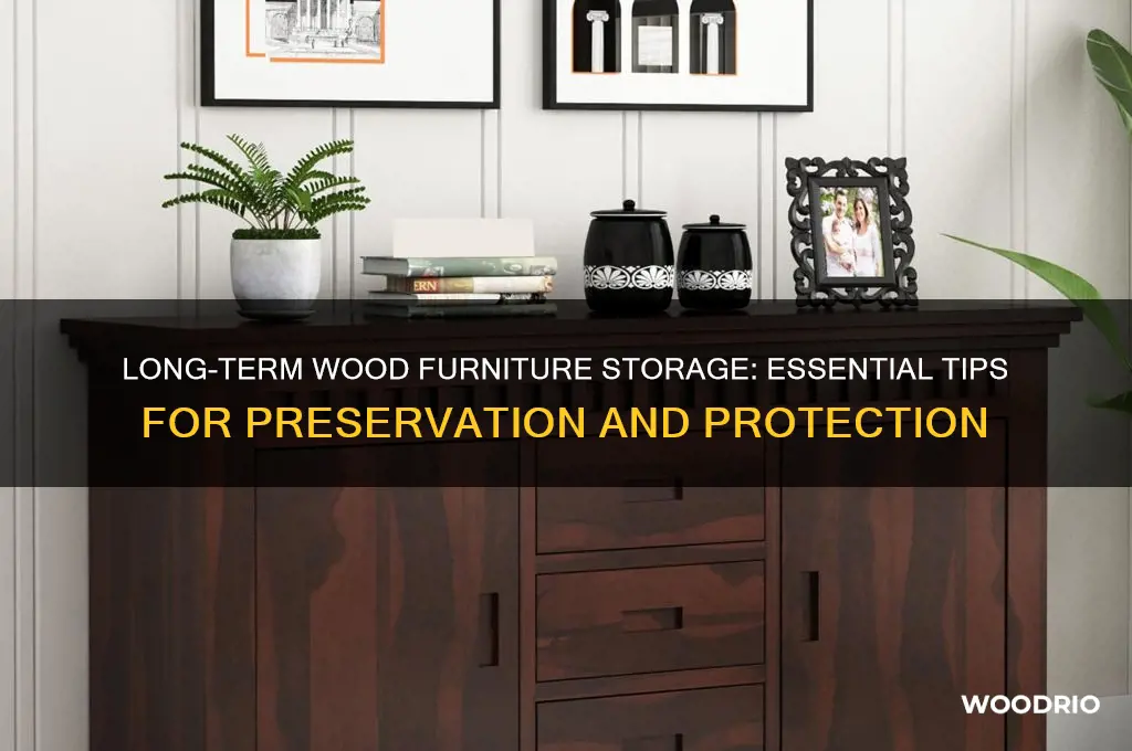 how to store wood furniture long term