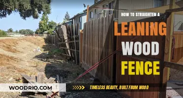 DIY Guide: Straightening Your Leaning Wood Fence
