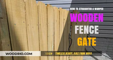 Restoring Your Fence: A Guide to Straightening Warped Wooden Gates