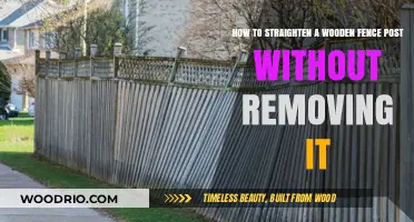 Straightening a Wooden Fence Post: A Step-by-Step Guide
