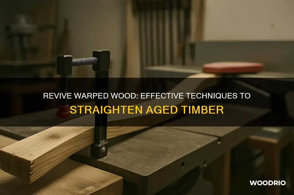 how to straighten old warped wood