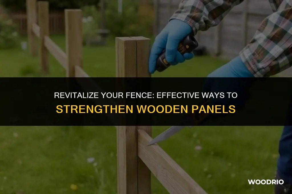 how to strengthen wooden fence panels