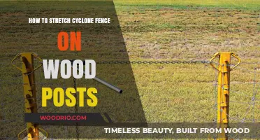DIY Guide: Stretching Cyclone Fence on Wooden Posts