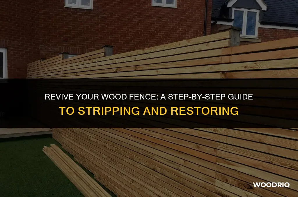 how to strip a wood fence