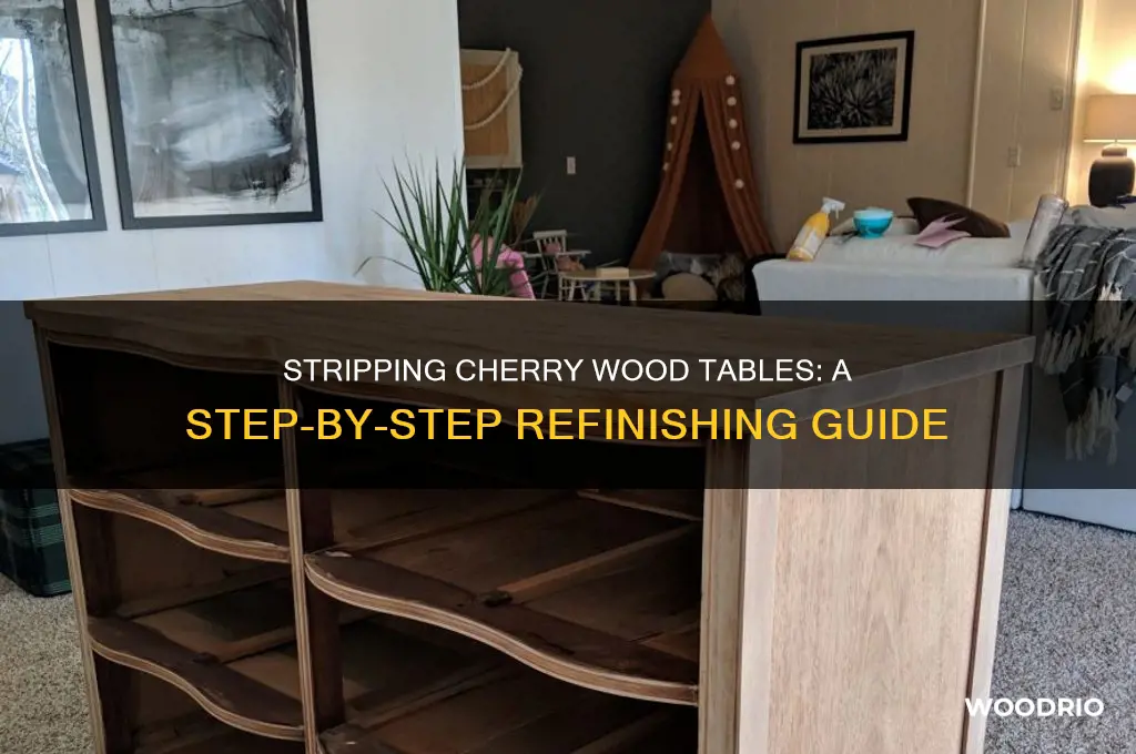 how to strip cherry wood table