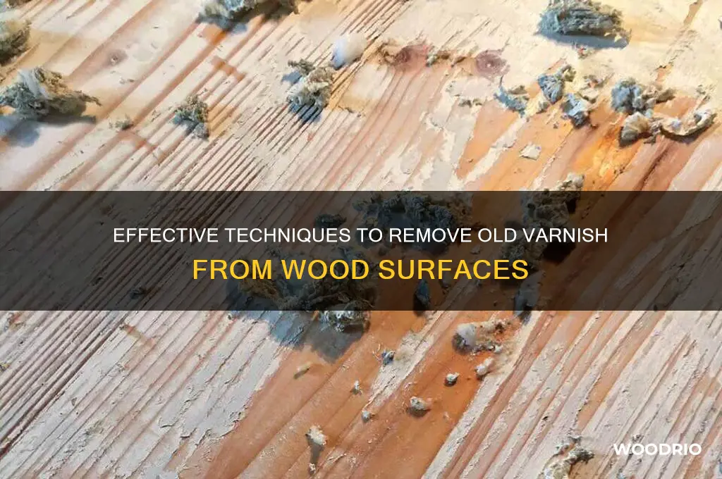 how to strip old varnish from wood