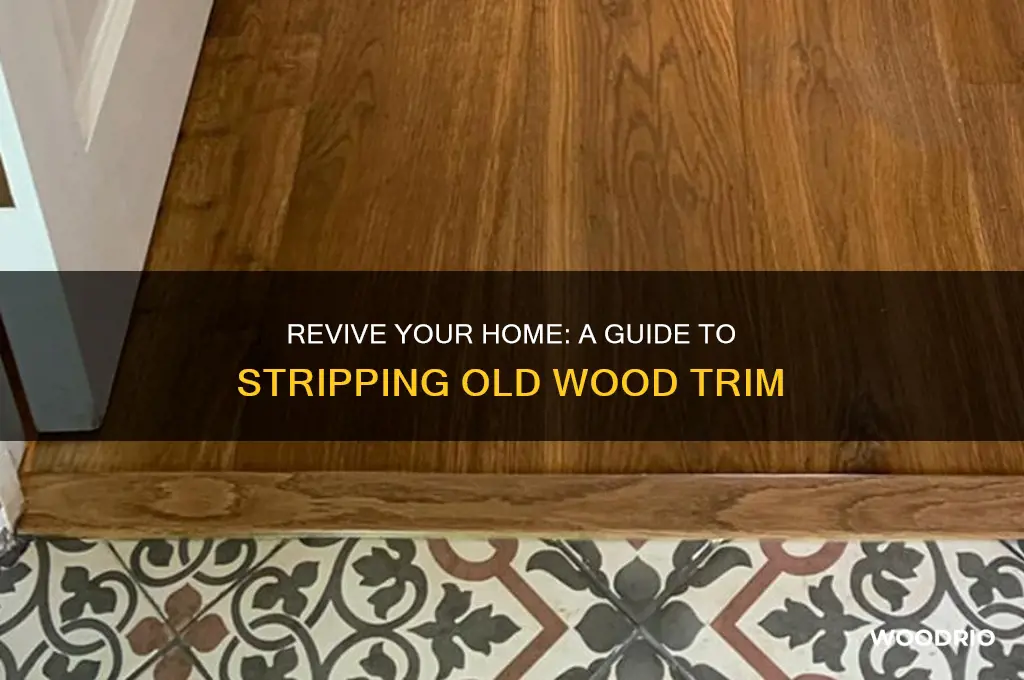 how to strip old wood trim