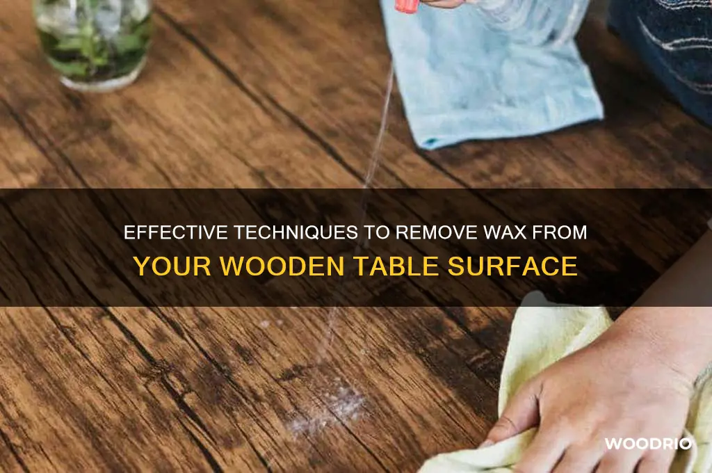 how to strip wax from wood table