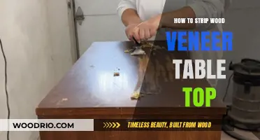 Revive Your Table: A Guide to Stripping Wood Veneer Tops
