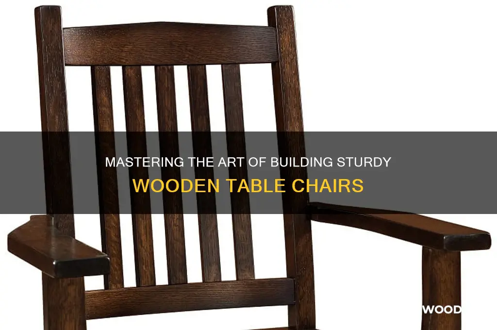 how to sturdy wooden table chairs