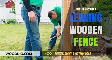 Revitalize Your Leaning Fence: A Comprehensive Guide to Support and Restoration