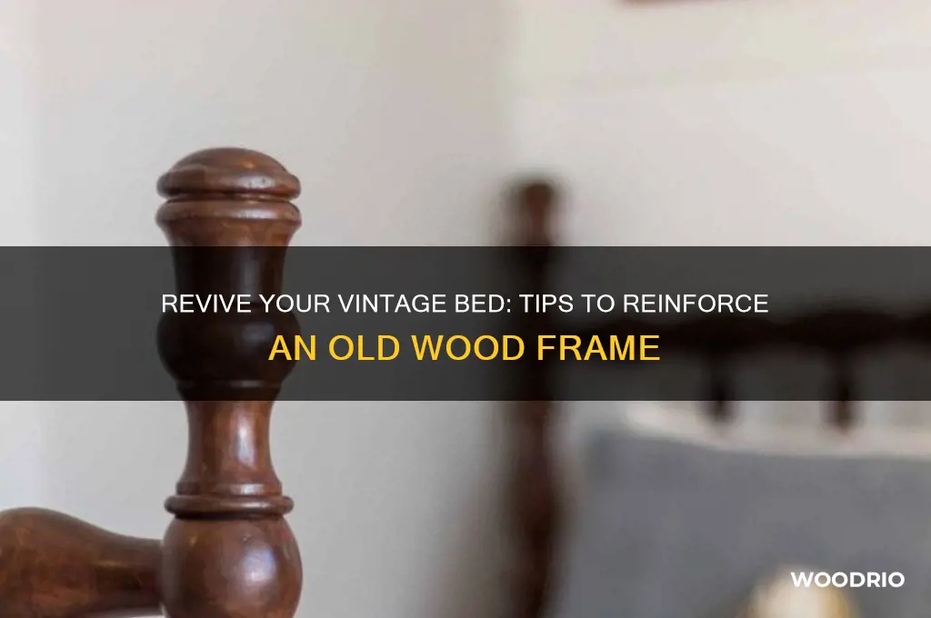 how to support a old wood bedframe