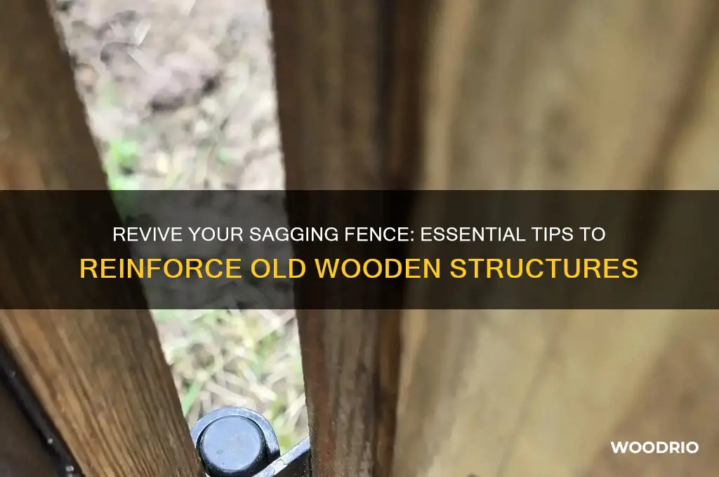 how to support an old wooden fence that is falling