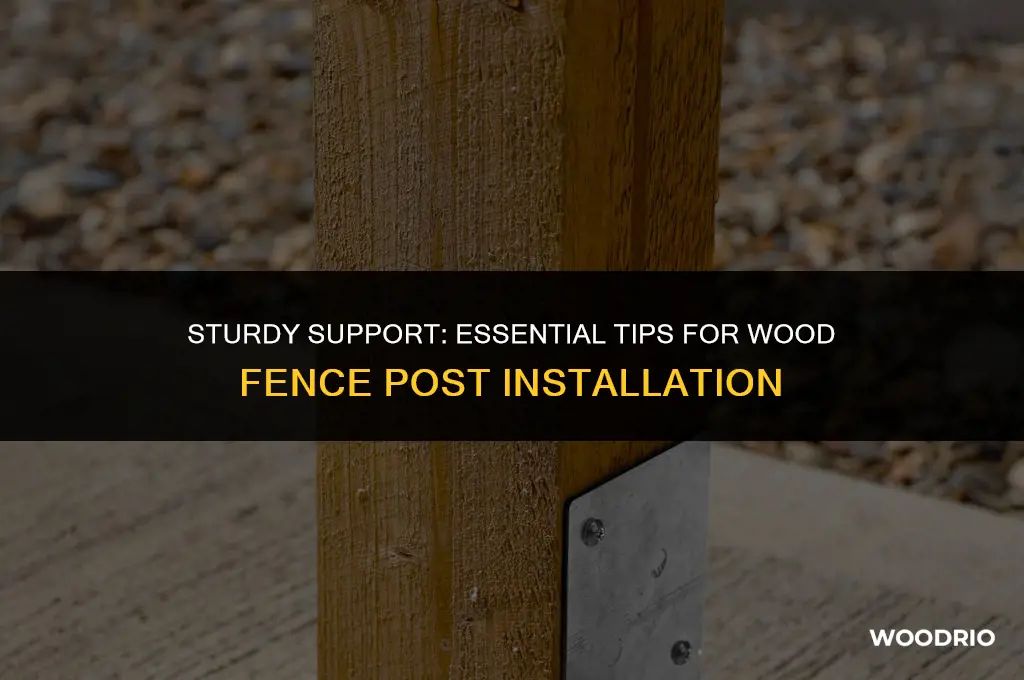 how to support wood fence posts