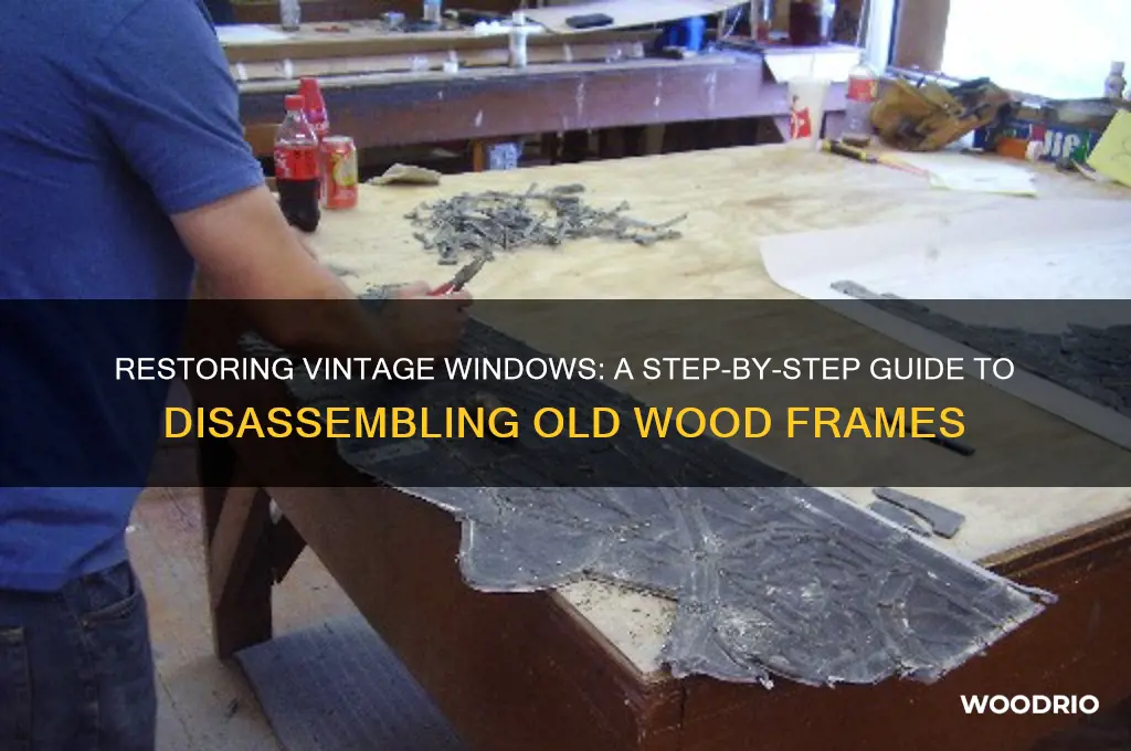 how to take apart old wood windows