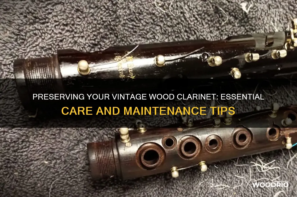 how to take care of an old wood clarinet