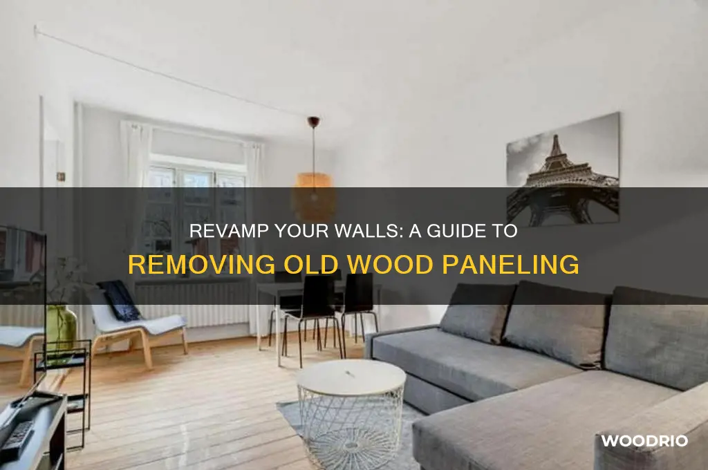 how to take down old wood paneling