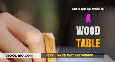 Quick Fix: Removing Nail Polish from Wood Tables Effortlessly