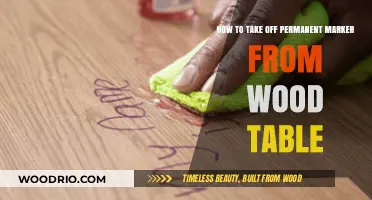 Effective Methods to Remove Permanent Marker Stains from Wood Tables