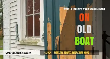 Removing Wood Grain Stickers: A Guide for Restoring Old Boats