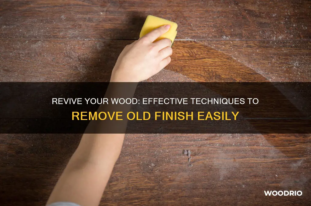 how to take old finish off wood