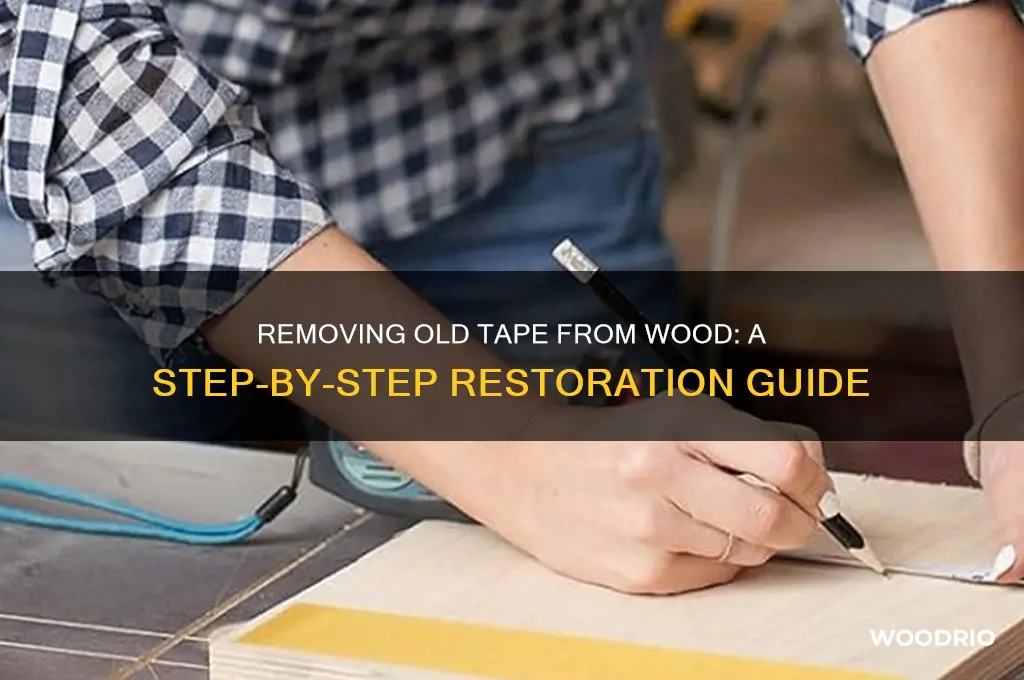 how to take old tape off wood