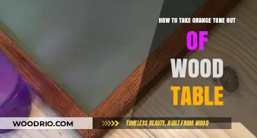 Remove Orange Tones: Restore Your Wood Table's Natural Beauty