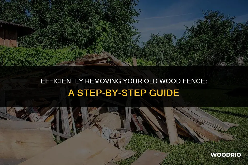 how to take out wood fence