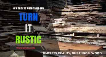 Transform Your Wood Table: Easy Steps to Achieve a Rustic Look