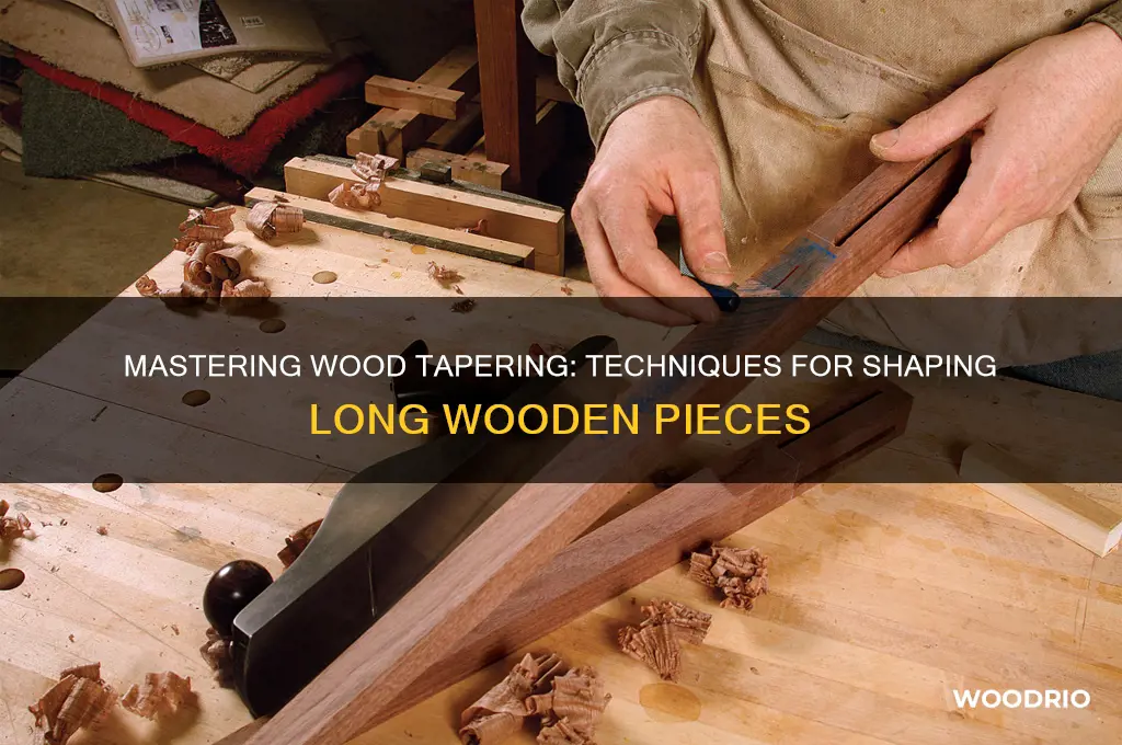 how to taper a long piece of wood