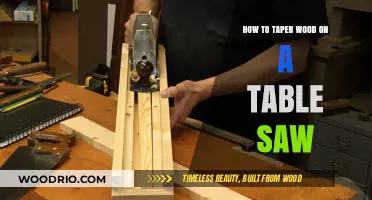 Mastering Wood Tapering: A Table Saw Technique Guide
