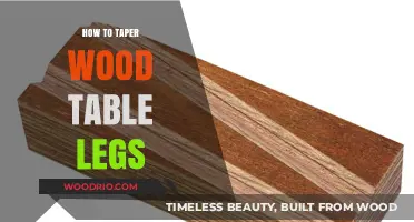 Mastering Wood Taper Techniques for Elegant Table Leg Designs