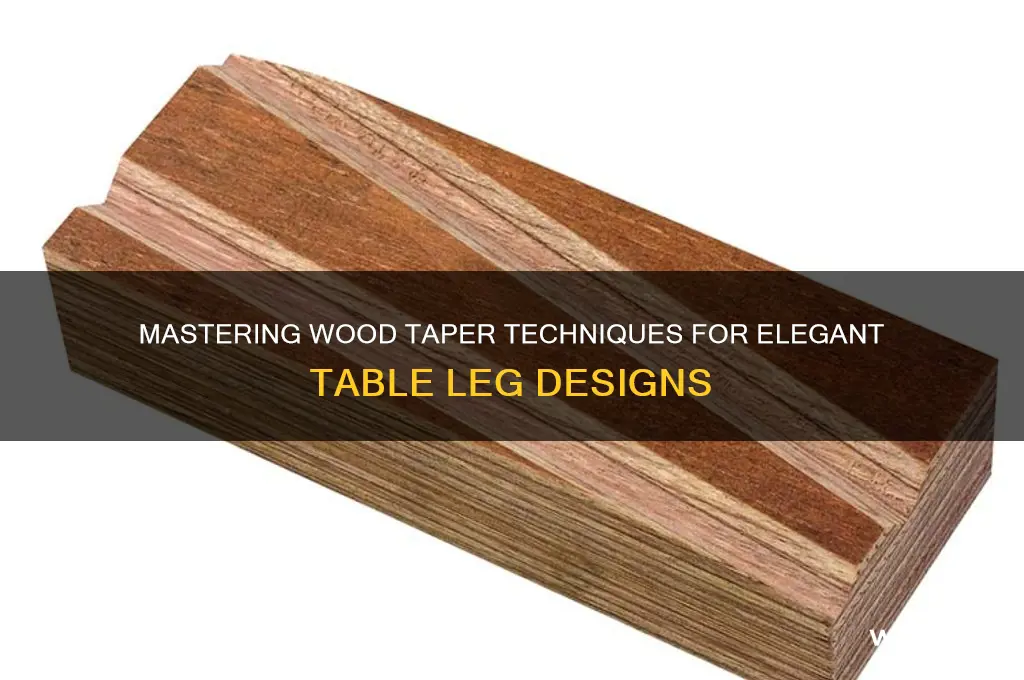 how to taper wood table legs