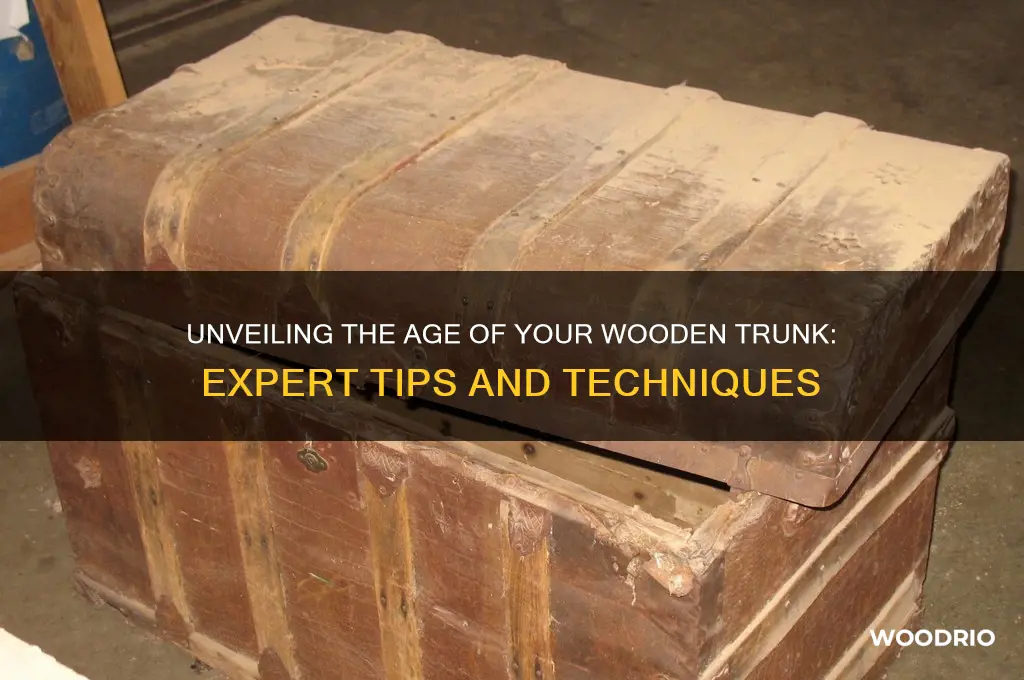 how to tell how old a wooden trunk is