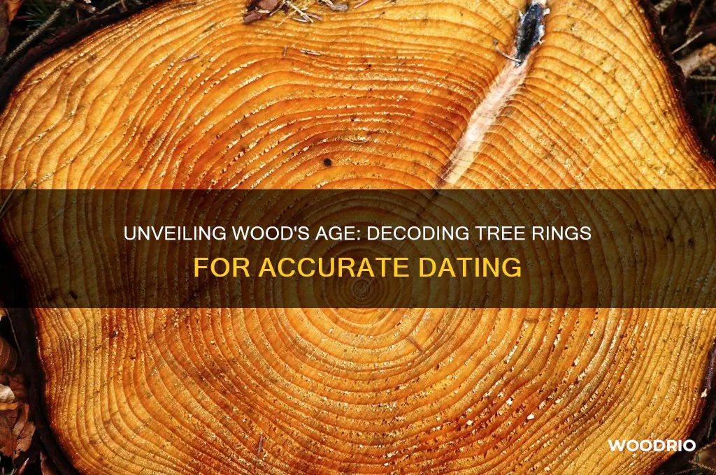 how to tell how old wood is by rings